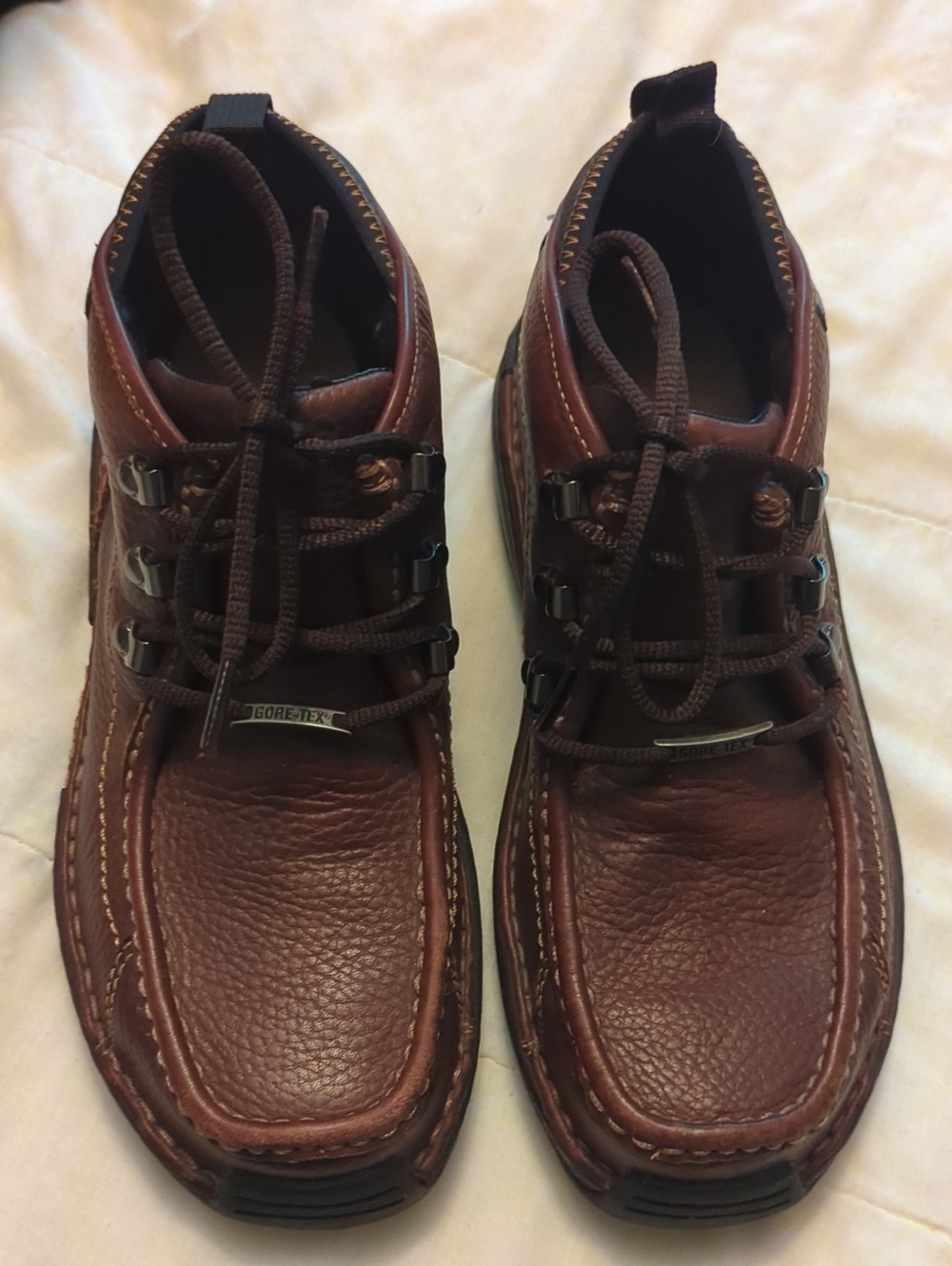 Timberland Men's Brown Leather Shoes Boots 7.5 Wide (Like New!)